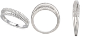 Macy's Cubic Zirconia Split-Band Ring in Sterling Silver